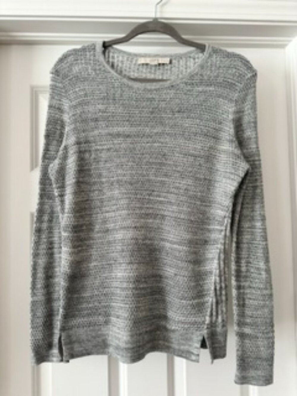 Loft gray light sweater Medium petite